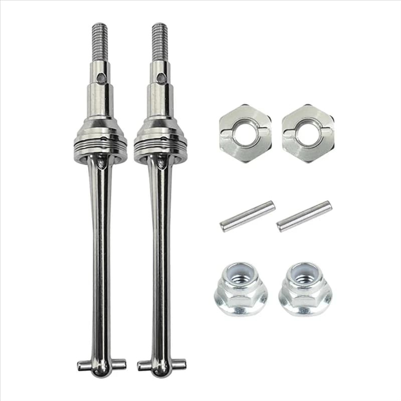 A88M Albero Motore Anteriore in Metallo CVD e Ruota Esagonale da 12mm per MJX Hyper Go H16 16207 16208 16209 16210 1/16 RC Auto Parti di Aggiornamento