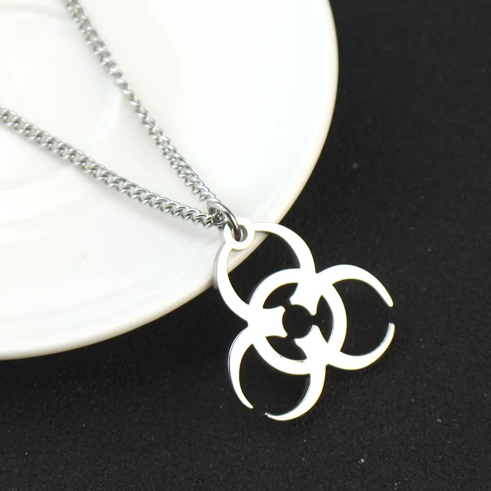 Residenti Evils collana con ciondolo per uomo donna Corporation Symbol Chain collana Fans Cosplay accessori per gioielli per feste regalo