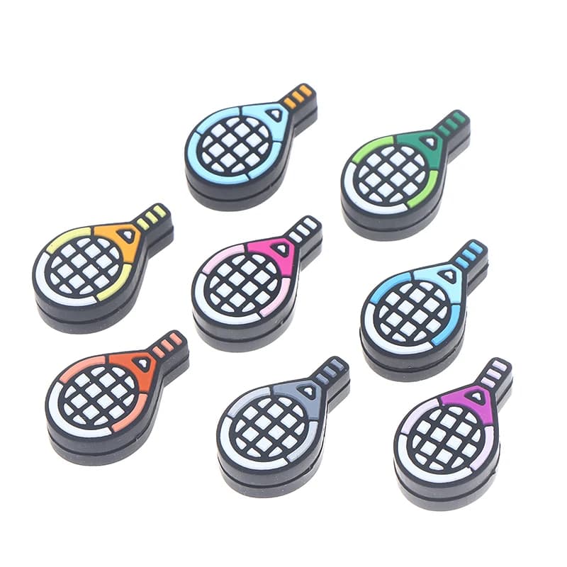 1 Shock Absorber Shaped Tennis Rack Multicolor in Silicone, Durable Sports Accessories for Tennis, Squash and Badminton
