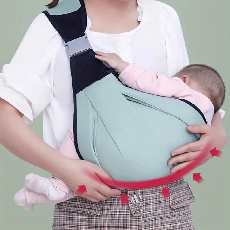 Fascia Porta Bambino Multifunzionale, Sling ad Anelli per Neonati e Bambini, Accessori per il Trasporto, Facile da Usare, Ergonomico