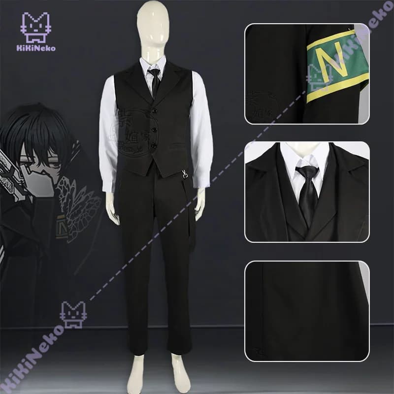 Anime Sinner 01 Yi Sang Cosplay Costume Yi Sang Cosplay Full Set For Comicon Hallowmas Party Adult Women Man