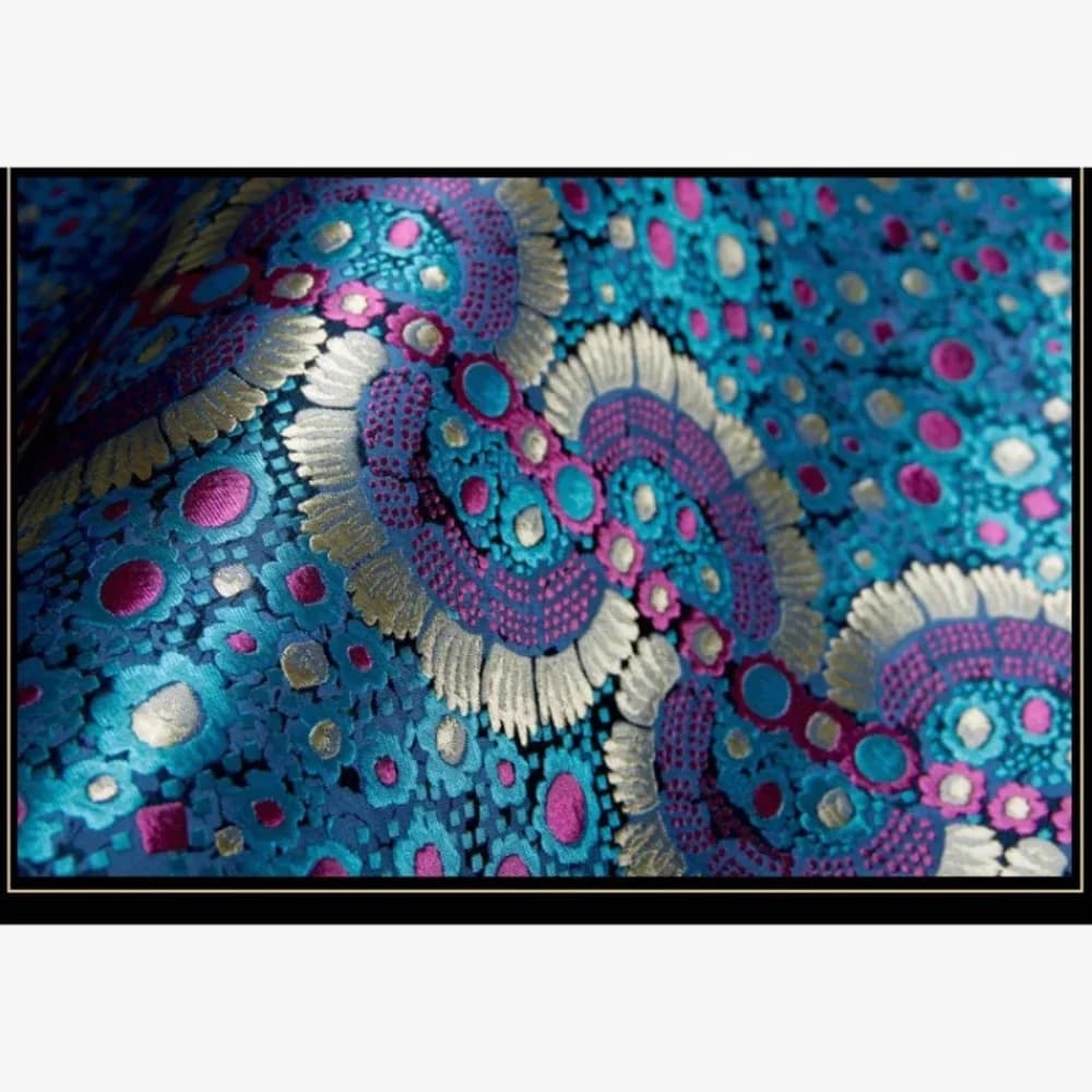Brocade Positioning Jacquard Garment Fabric French Style Luxury Dress Suit Cape Fashion Cloth by Diy Sew Per Meter