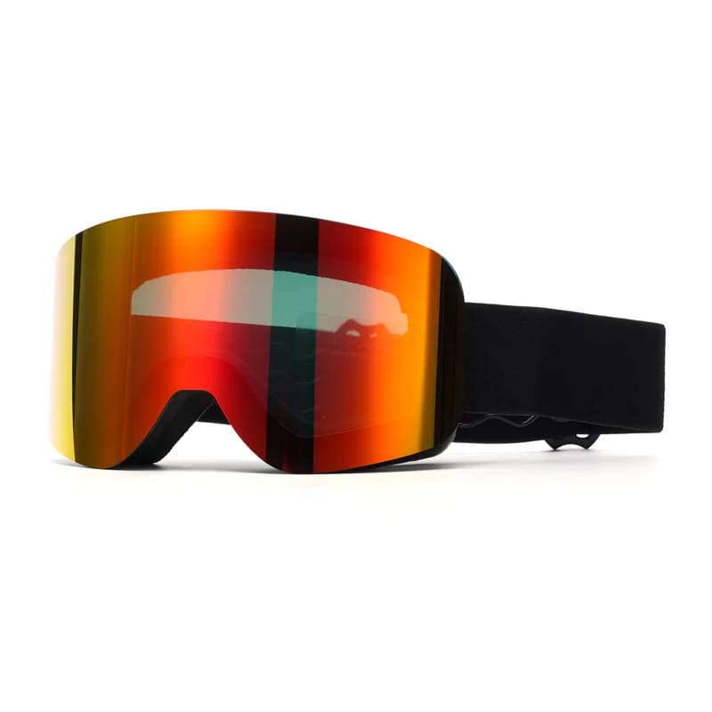 Ski Goggles TPU Material PC Lenses Outdoor Cycling Large Cylindrical Double Anti-Fog Can Be Stuck Near-View Mirror