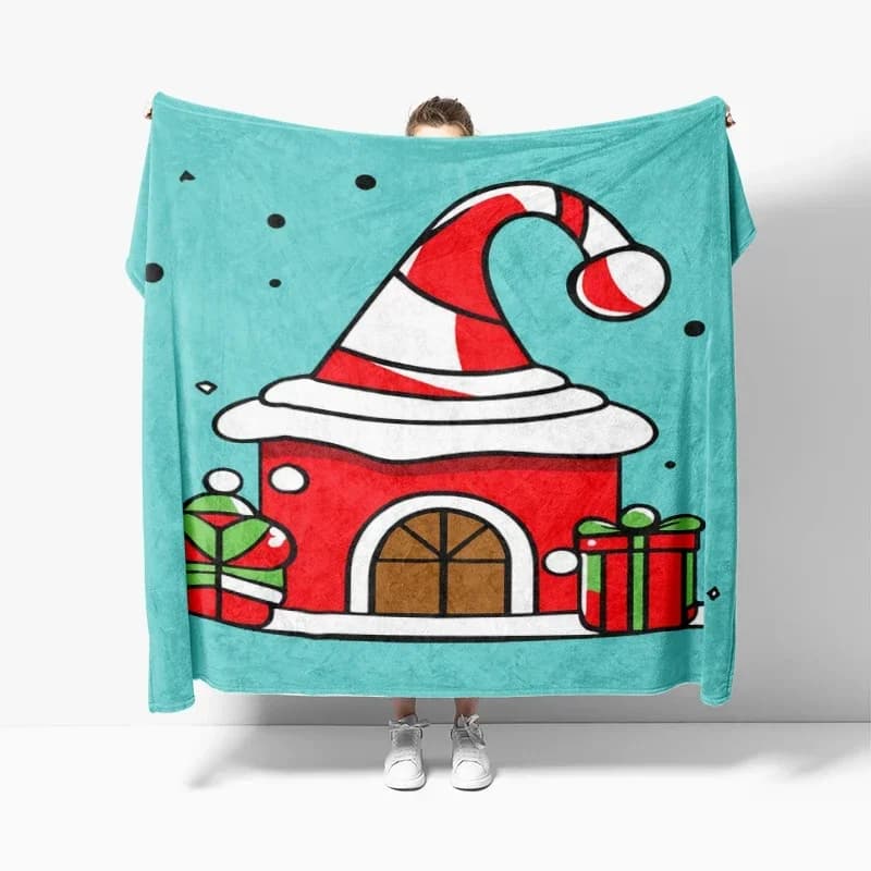 Decorazione della casa peluche Coperta per divano Copriletto letto soffici coperte morbide arredamento Plaid Moderno morandi inverno Buon Natale