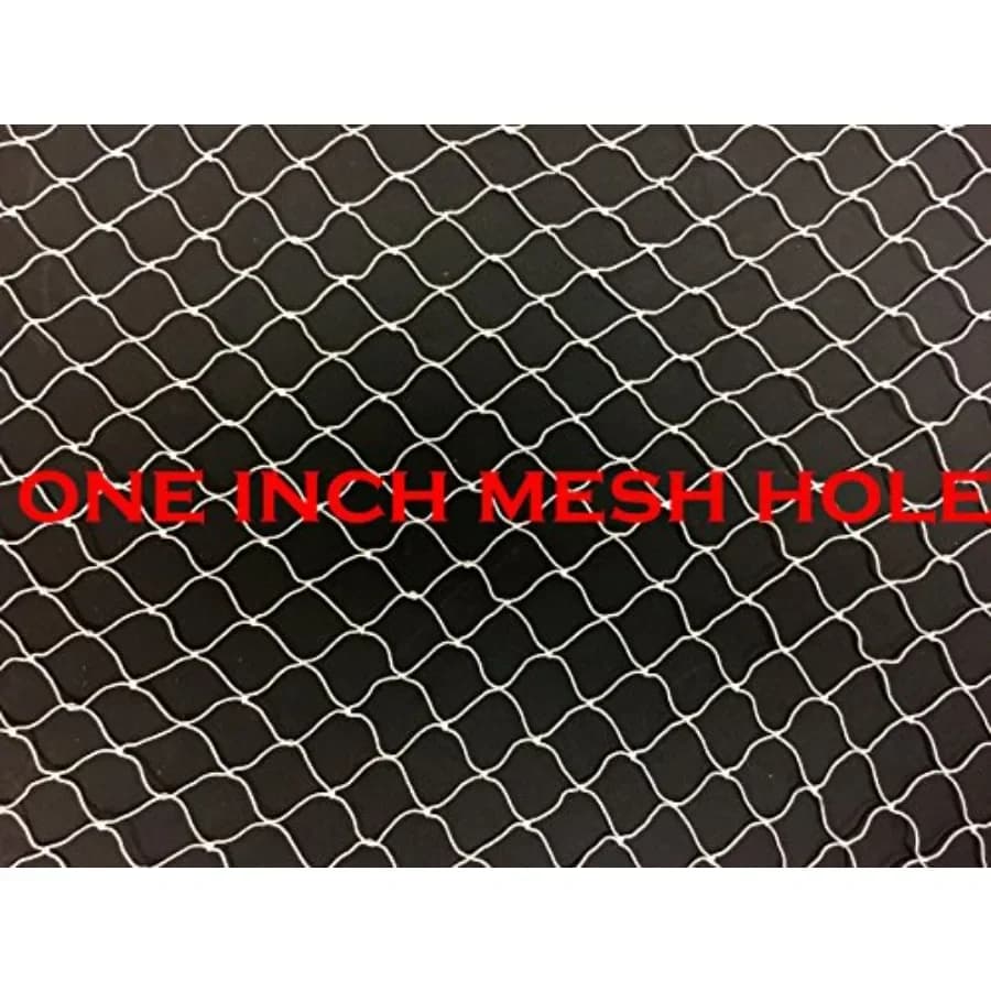 Rete da pesca 20ft X 25ft per pollai, rete per uccelli in nero, polietilene resistente ai raggi UV, durevole e leggera