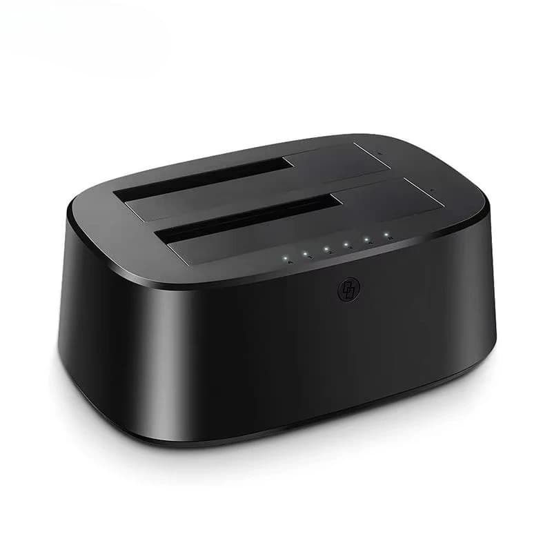 USB 3.0 to SATA Dual-Bay External Hard Drive Docking Station for 2.5 3.5 Inch SATA I II III HDD SSD