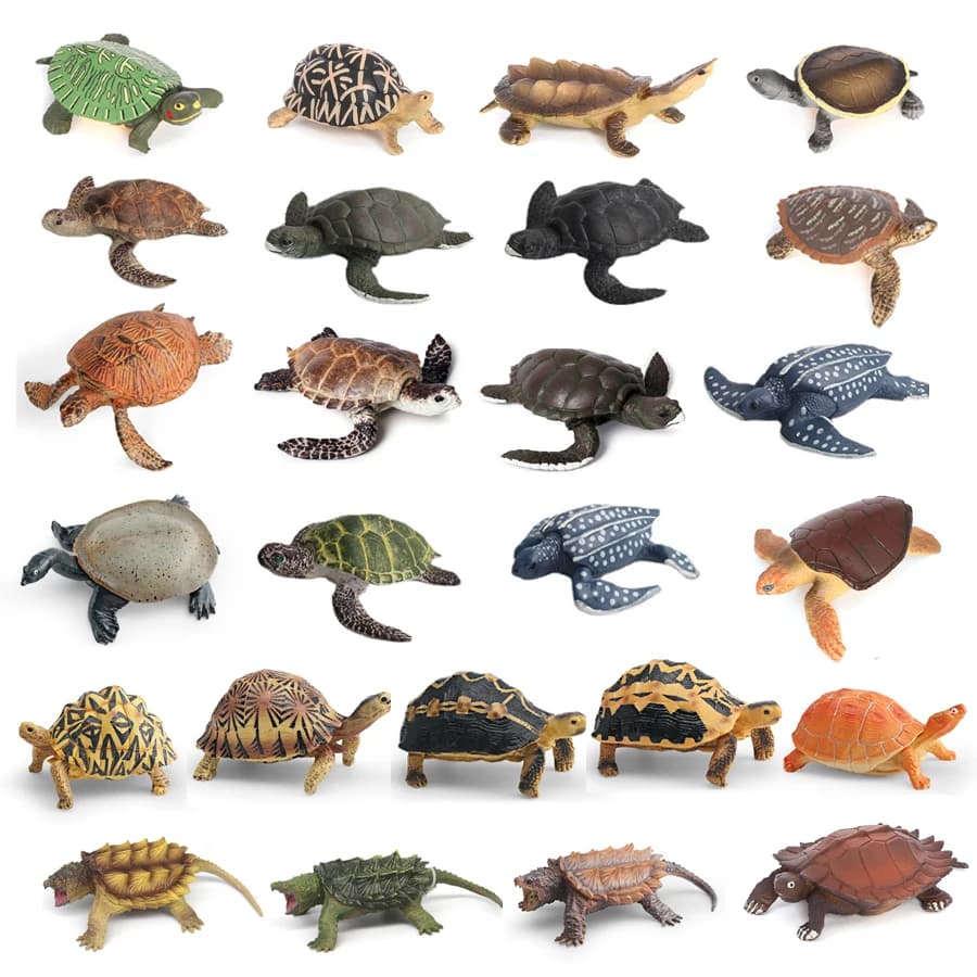 Simulazione Cinese Softshell Leatherback Tartaruga di Mare Tartarughe Affondanti Tartaruga Oceano Modello Animale Giocattolo Educativo Figure Per I Bambini