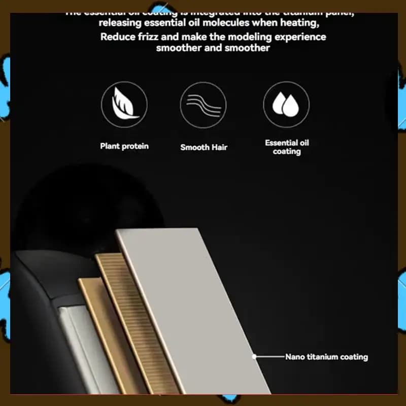 Promotion! Hair and curler plate 2 in1 Professional Iron Instant Heating Digital LED Display Adjust EU temperature