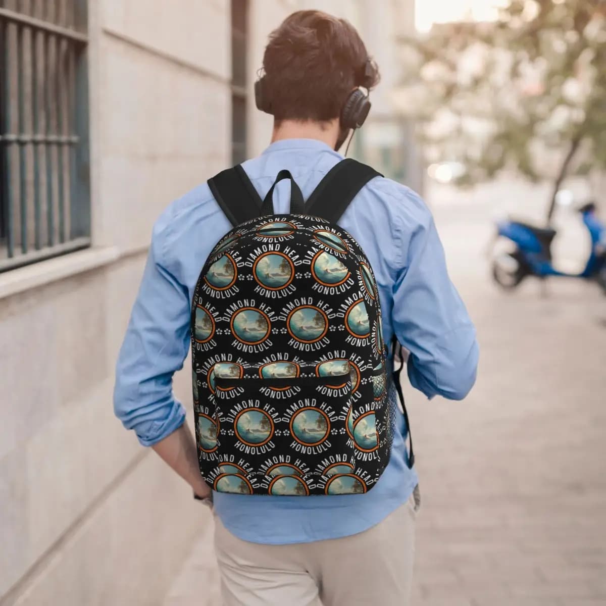 Zaino Diamond Hea Honolulu per ragazzi e ragazze, borsa per libri, borsa da scuola per bambini, borse a tracolla per laptop per uomini e donne