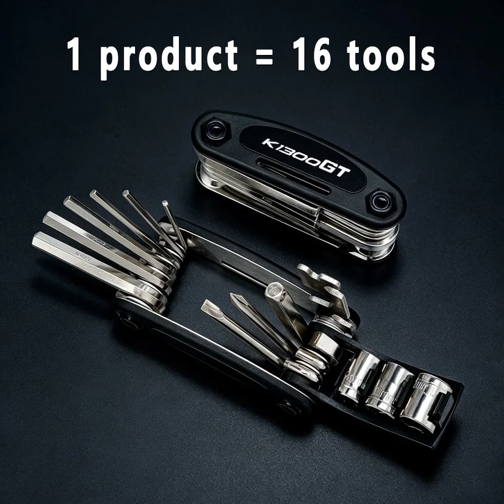 For BMW K1300GT K1300GTL k1300 gtl Set of folding portable compass keys, multipurpose tool kit for repairs, multifunction screwdriver 16 in 1