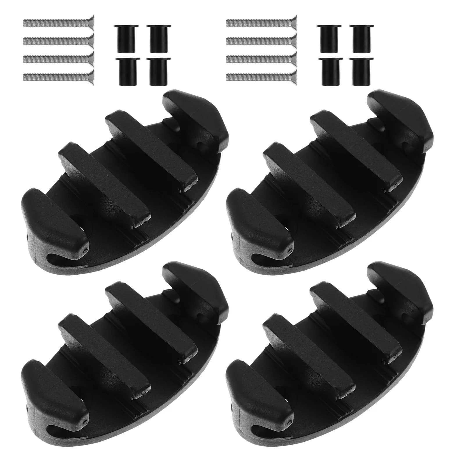 4Pcs Marine Cleat Nylon Kayak Canoe Deck Anchor Boat Rope Holder Boat Accessories Clam Cleat Canoe Accessories