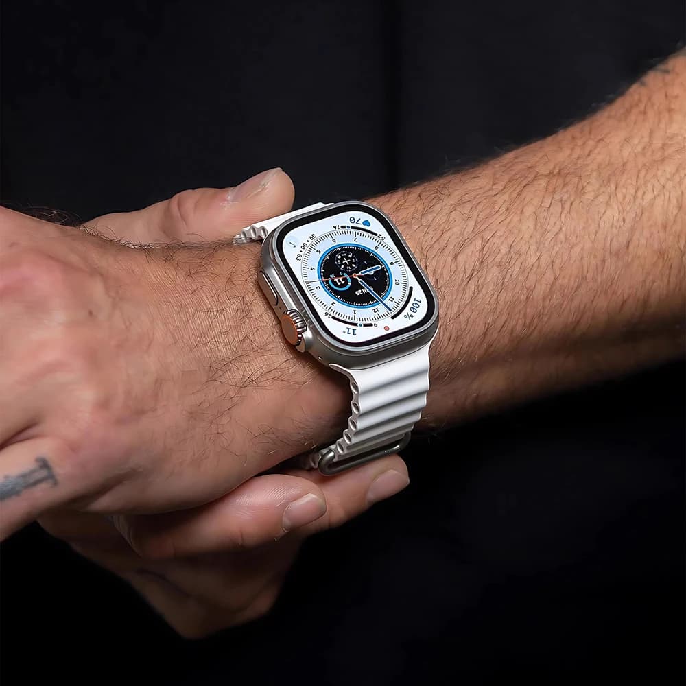 Cinturini Ocean per Apple Watch 44mm 40mm 45mm 49mm 41mm 42mm 38mm 46mm, bracciale per iWatch serie 7 6 3 SE 8 Ultra 2 9 10