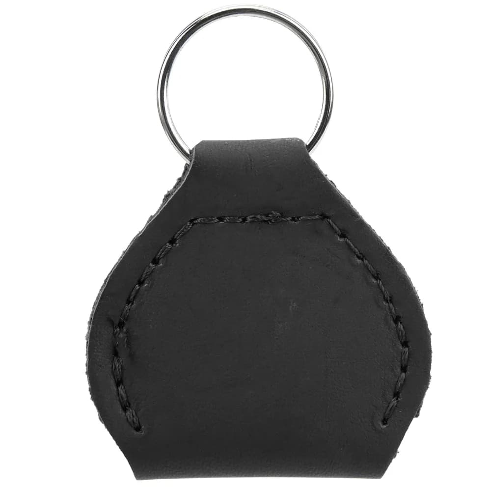 3PCS PU Leather Leather Guitar Picks Keychain Black/Coffee color Snap Open Closure Keychain Coin Holder Snap Open Key Case