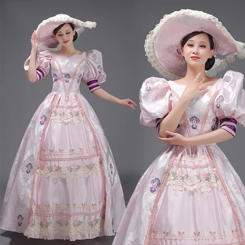 Abito da ballo personalizzato Abiti da sera medievali della corte Marie Teatro storico Abiti da ballo rinascimentali Abiti da festa in maschera di Halloween