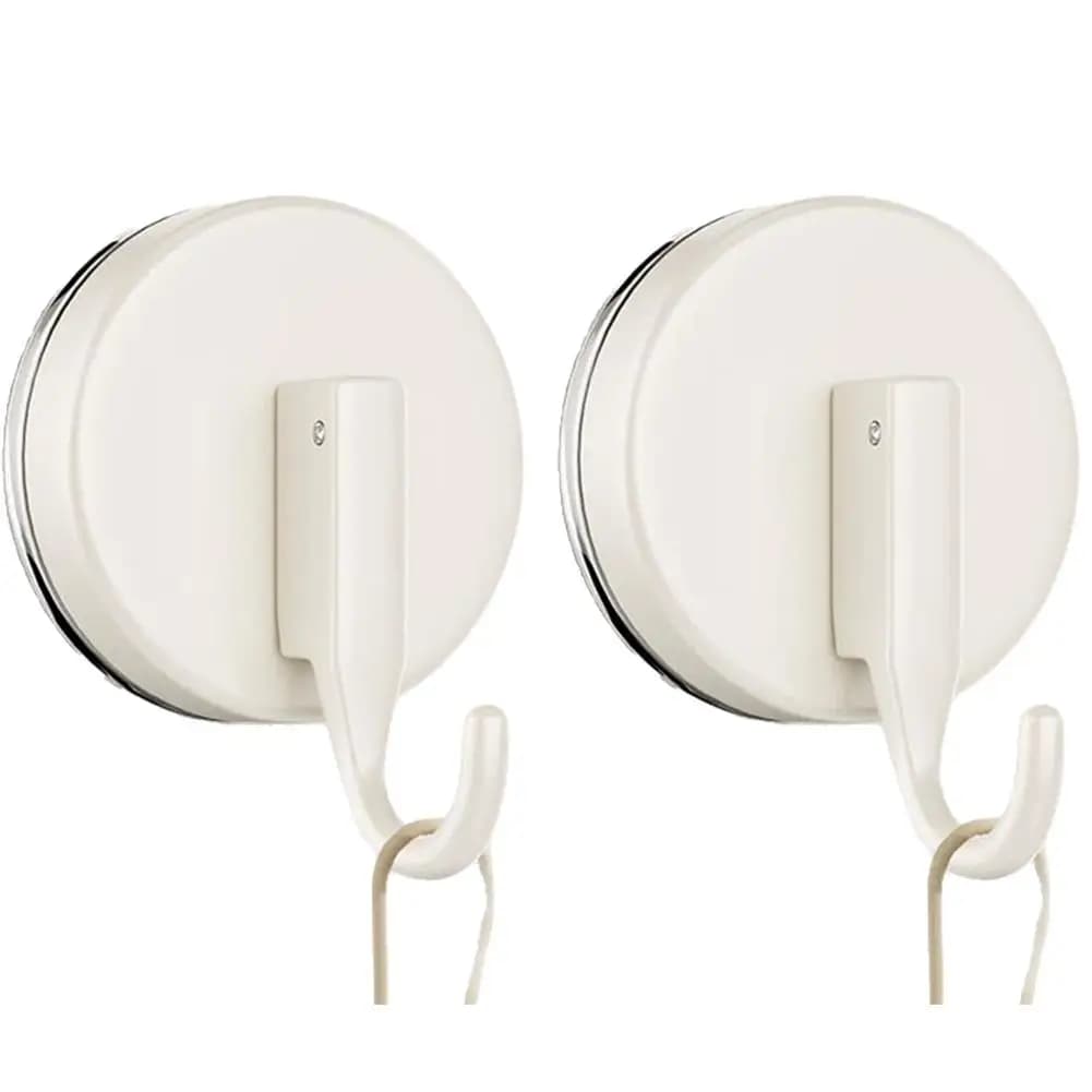 2 Ganci a ventosa resistenti per doccia, finestre, cucina, bagno e organizzazione degli spazi.