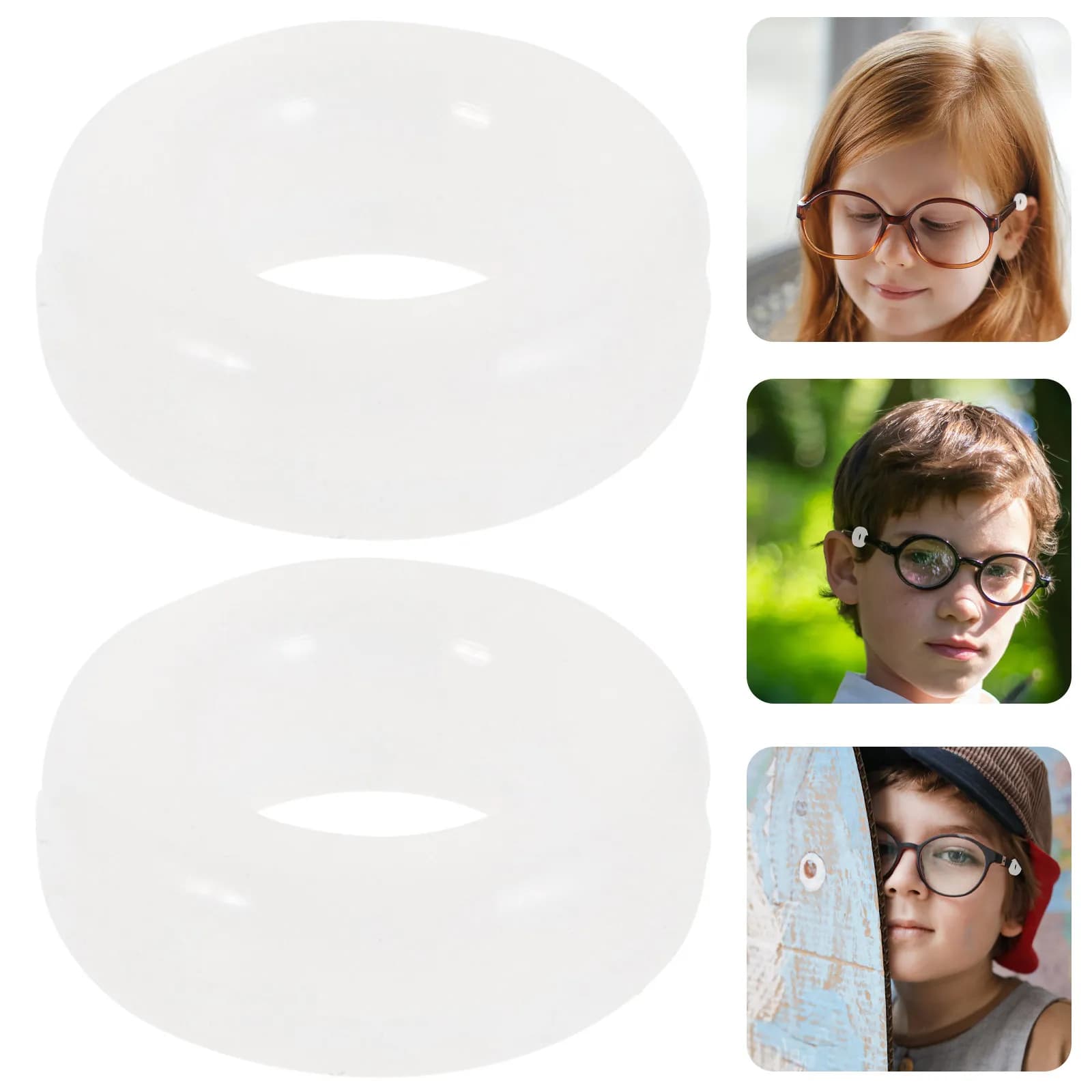 10 Silicone Anti-slip Rings Paia for Glasses, Auction Protections, Sunglasses and Sport