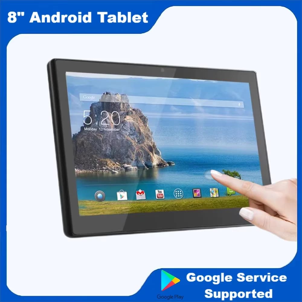 Tablet Android 13 da 8 Pollici con Montaggio a Parete, Schermo Touch Capacitivo, POE, Display Multimediale, Controllo Casa Intelligente, WIFI, BT