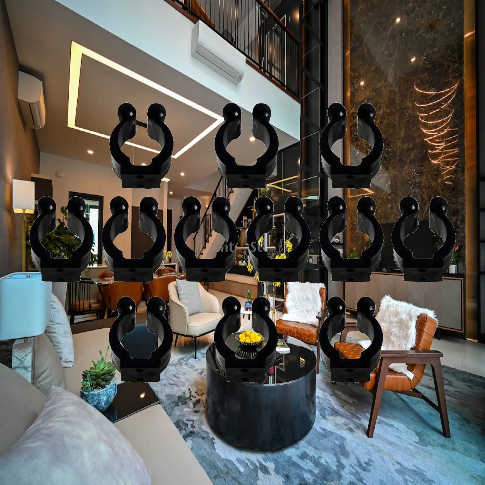 12Pcs Billiard Cue Clips Holders Fishing Rod Storage Clips Parts Fathers Day Gifts for Dad Cue Locating Clips for Men Women