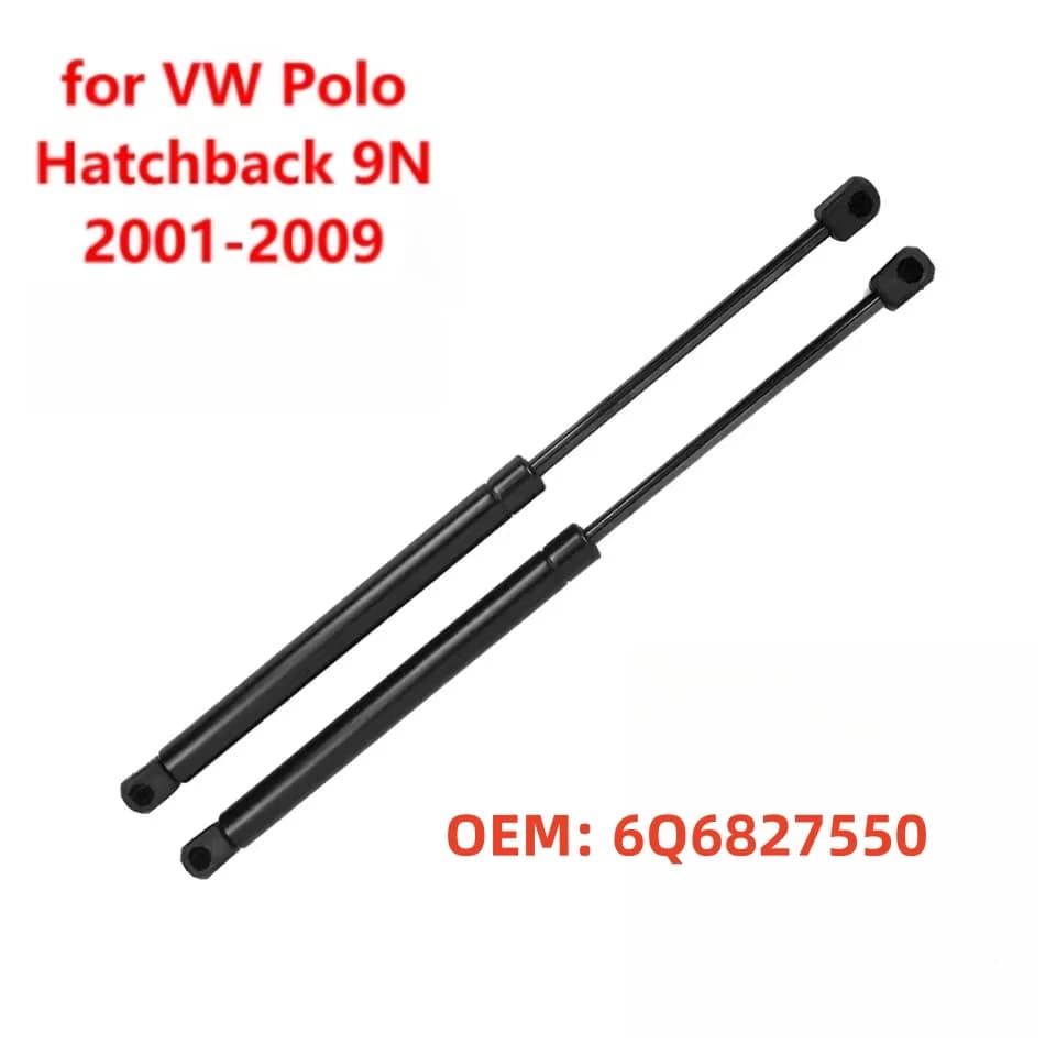 6Q6827550C 2Pcs Car Tailgate Boot Gas Struts Support Lifters For VW Polo Hatchback 9N 2001-2009 6Q6827550 6Q6827550A 6Q6827550B