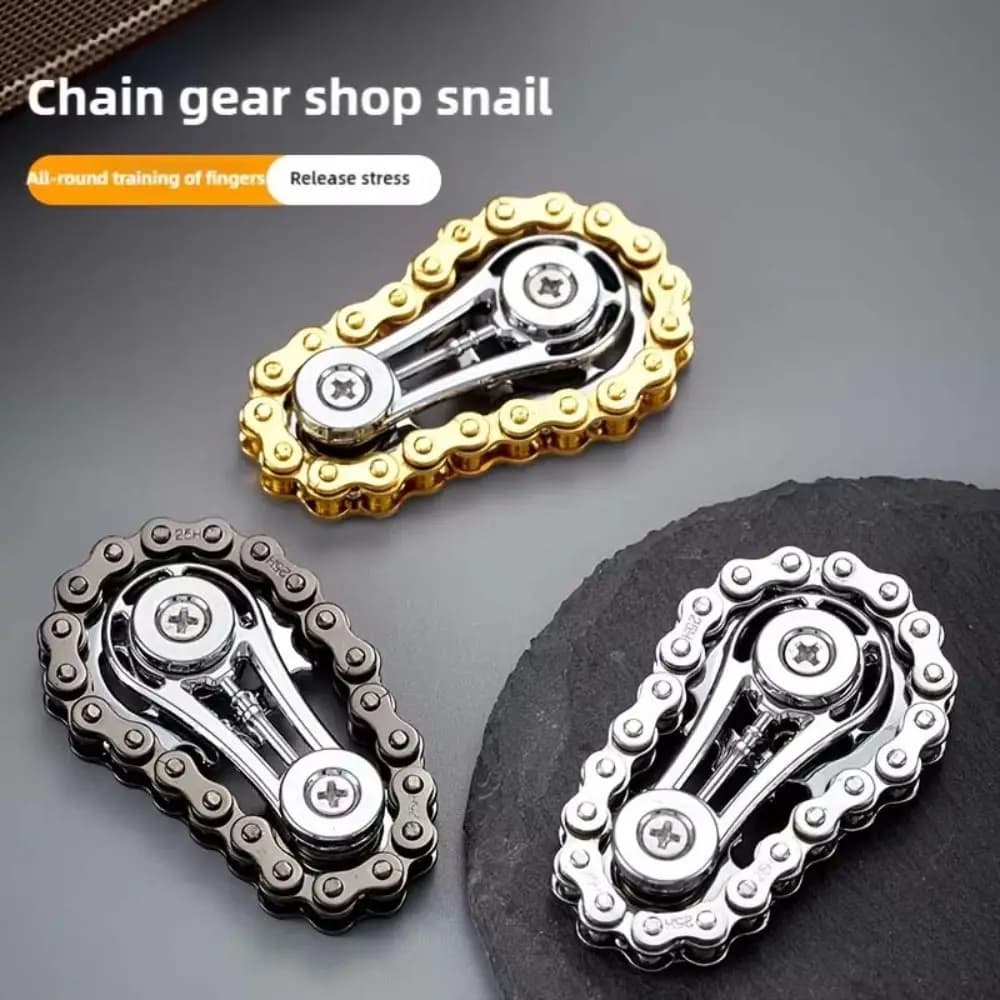 EDC Spinner Pignone Fidget Spinner Antistress Ansia Sollievo dallo stress Catene Fidget Spinner Catena per bici in metallo Novità Fidget Toys