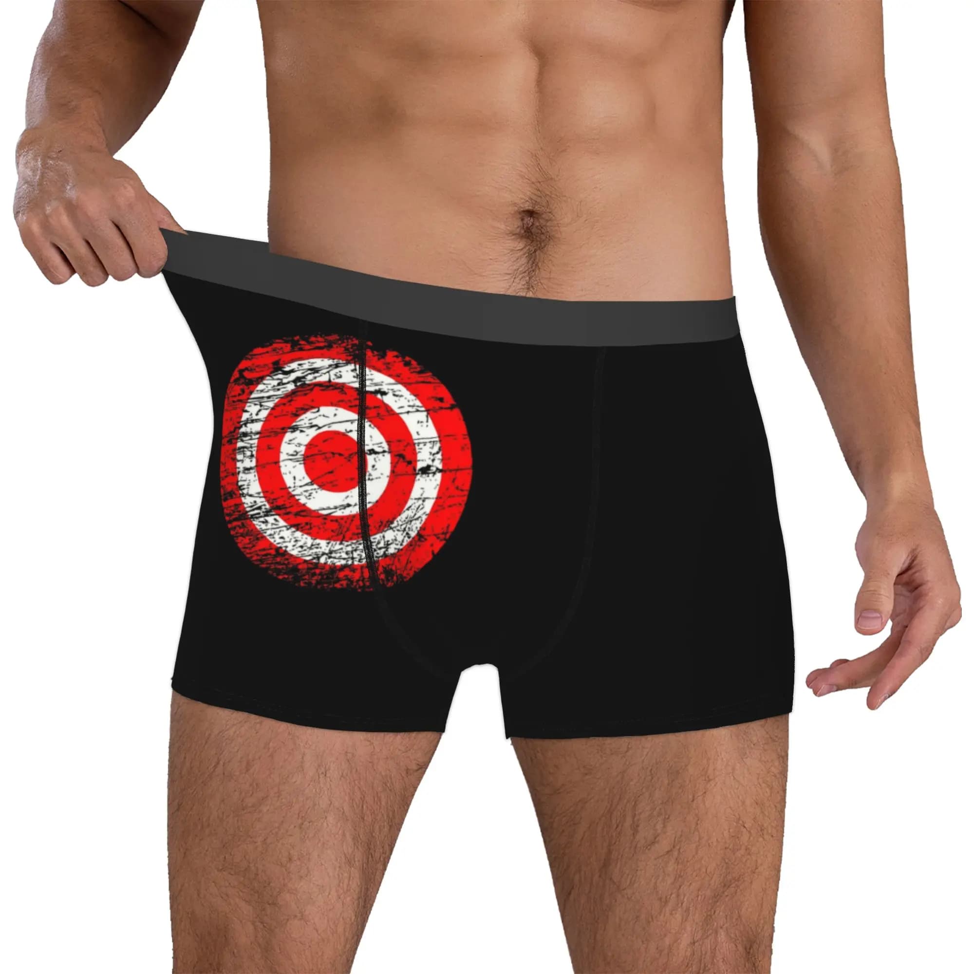 No Matter Whether Pistol Boxer Shorts Homme 3D Print Archery Darts Target Shooting Underwear Panties Briefs Stretch Underpants
