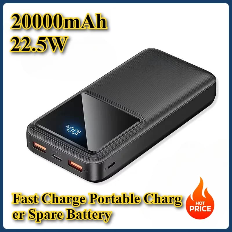 Power Bank da 20000mAh, Caricabatterie Portatile a Ricarica Rapida, Batteria di Riserva