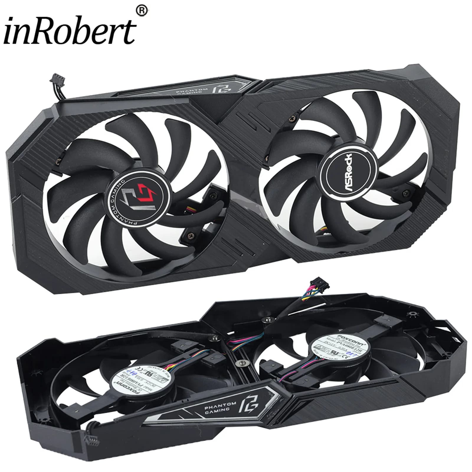 8 ​ Ventola della scheda video PVA080E12R da 8 mm per Asrock RX 570 590 5500XT 5600XT Ventola di raffreddamento della scheda grafica sostitutiva con guscio