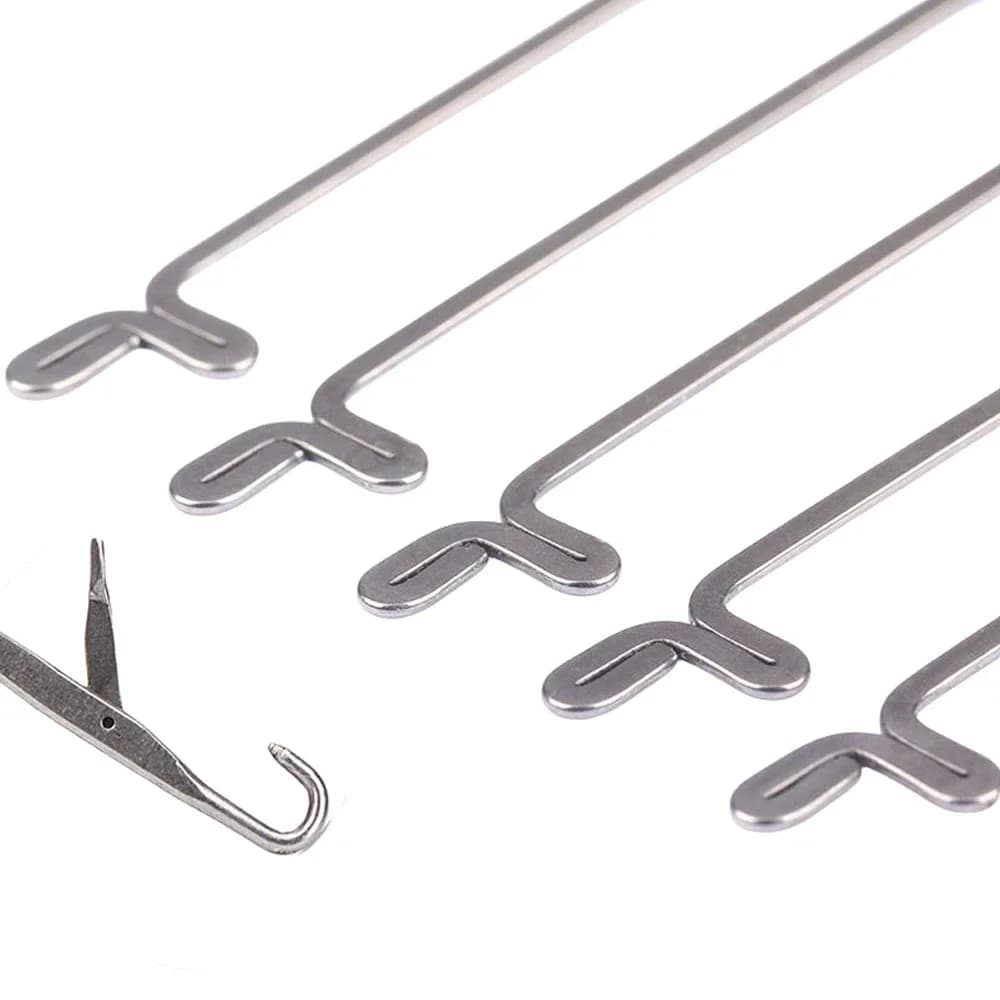 7 dimensioni aghi a scatto misti strumenti per gancio all'uncinetto aghi a punta agganciati artigianato/strumento per cucire fai da te accessori per forniture per cucire