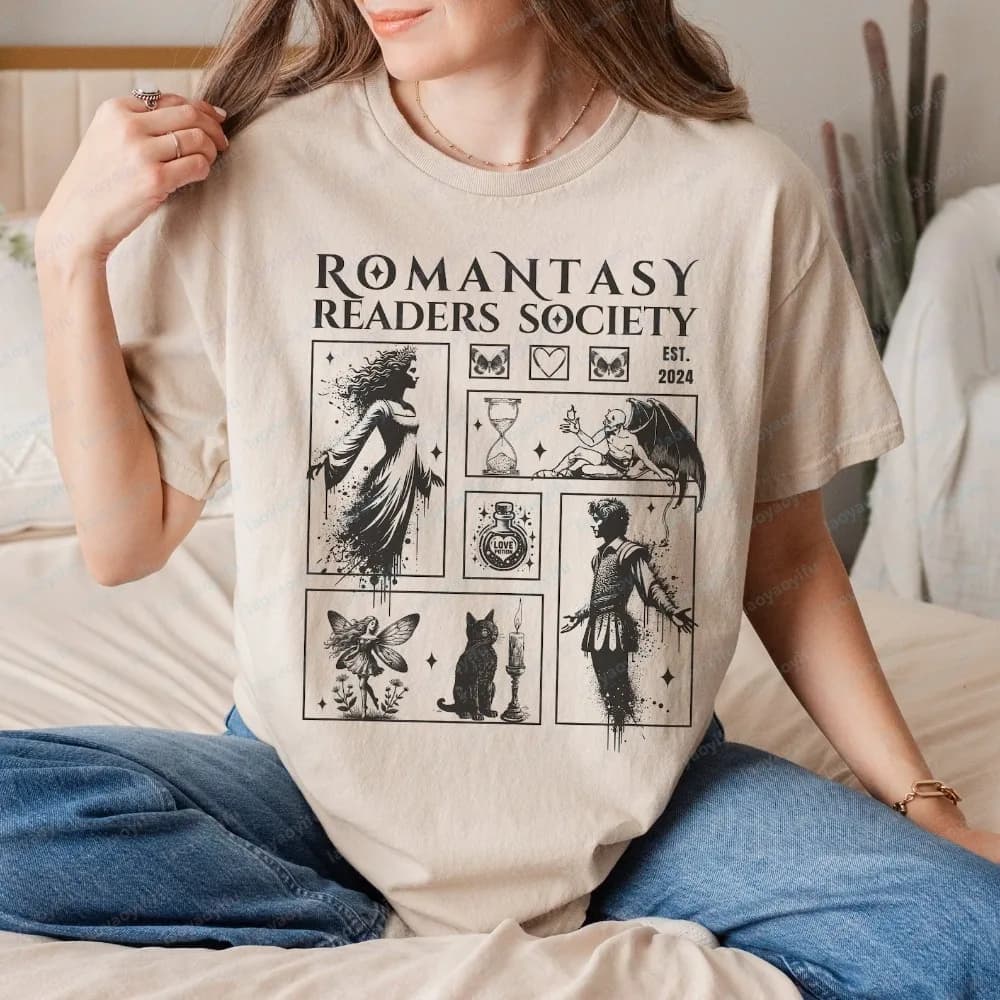 Maglietta Romantasy Light Academia, T-shirt Fairy Grunge, Maglietta Romantasy Reader, Maglietta a tema Romance Proibito, Maglietta a tema Letterario, Maglietta Dark Romance, Maglietta Enemies Lovers