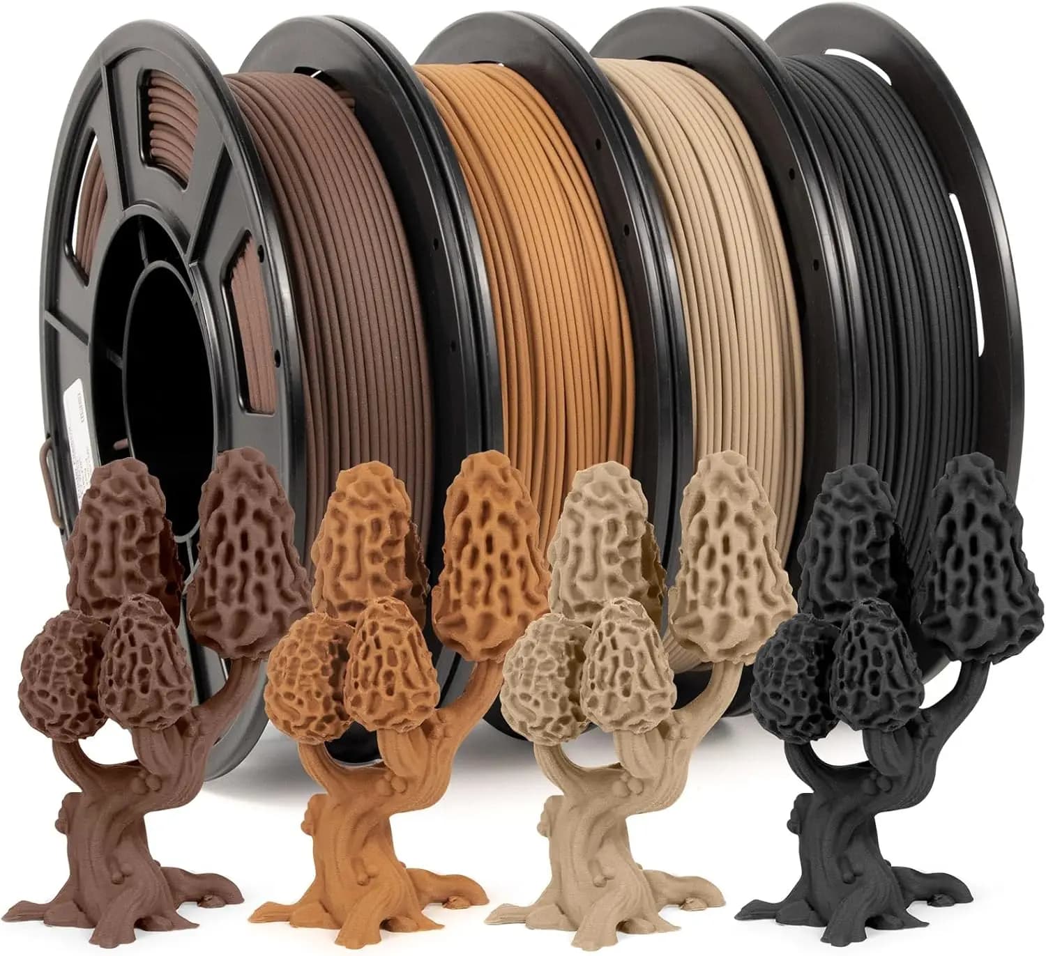 Filamento color legno 1,75 PLA+, filamento PLA+ in legno, 250 g/500 g/1000 g/ 4 * 250 g Precisione dimensionale bobina +/- 0,03 mm