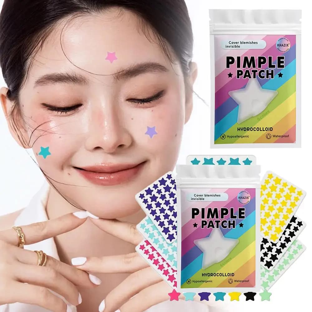 280 pz PE Idrocolloide Acne Patch a forma di Stella Brufolo Rimozione Correttore Spot Copertura Adesivo Invisibile Traspirante Patch per l'acne