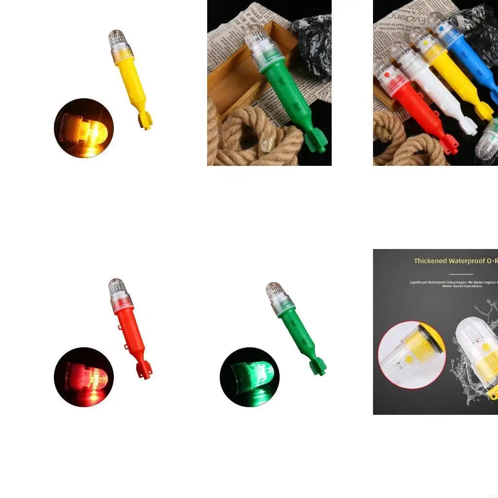 LED Fishing Lamp Underwater Fish Attractor Light for Net Position Marking in Night Fishing Conditions and Checks 24BD