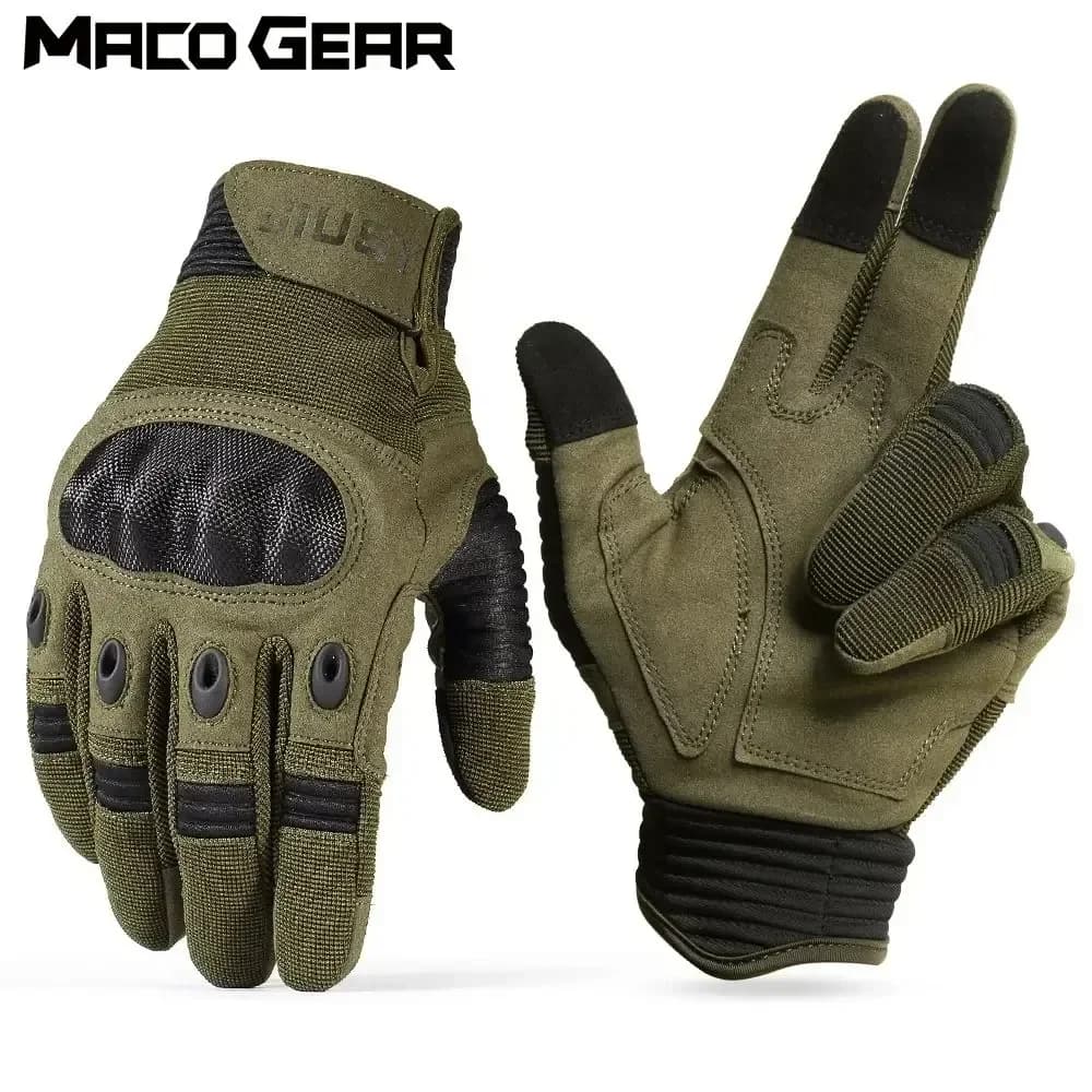 Men's Tactical Touch Screen Gloves with Fingers Riding Cycling Ski Trainer Airsoft Hunt Fighting Anti-slip Glove