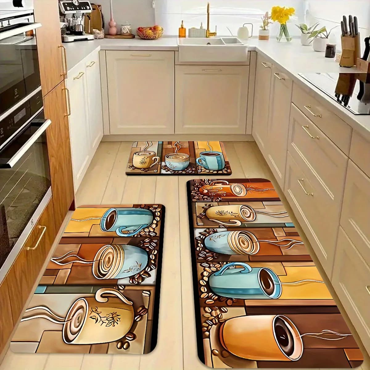 VIKAMA1/2PCS Kitchen Diatomea Fango Oil Test Mat Waterproof Fast Drying Zerbino Laundry Corridor Long access Carpet Home Decoration