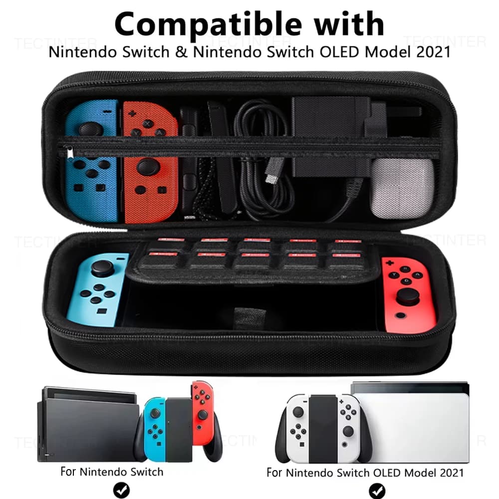 Borsa portaoggetti grande da trasporto portatile per console di gioco Nintendo Switch Custodia da viaggio antigraffio per accessori Oled NS Switch