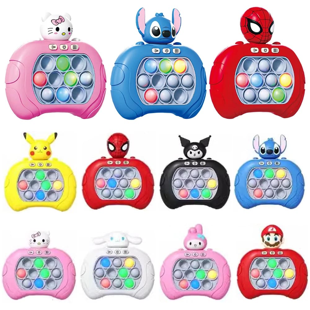 Gioco Elettronico Pop It Pro Stitch Smile Quick Push, Gioco Antistress Leggero con Bolle Pop-Up, Regalo per Adulti e Bambini