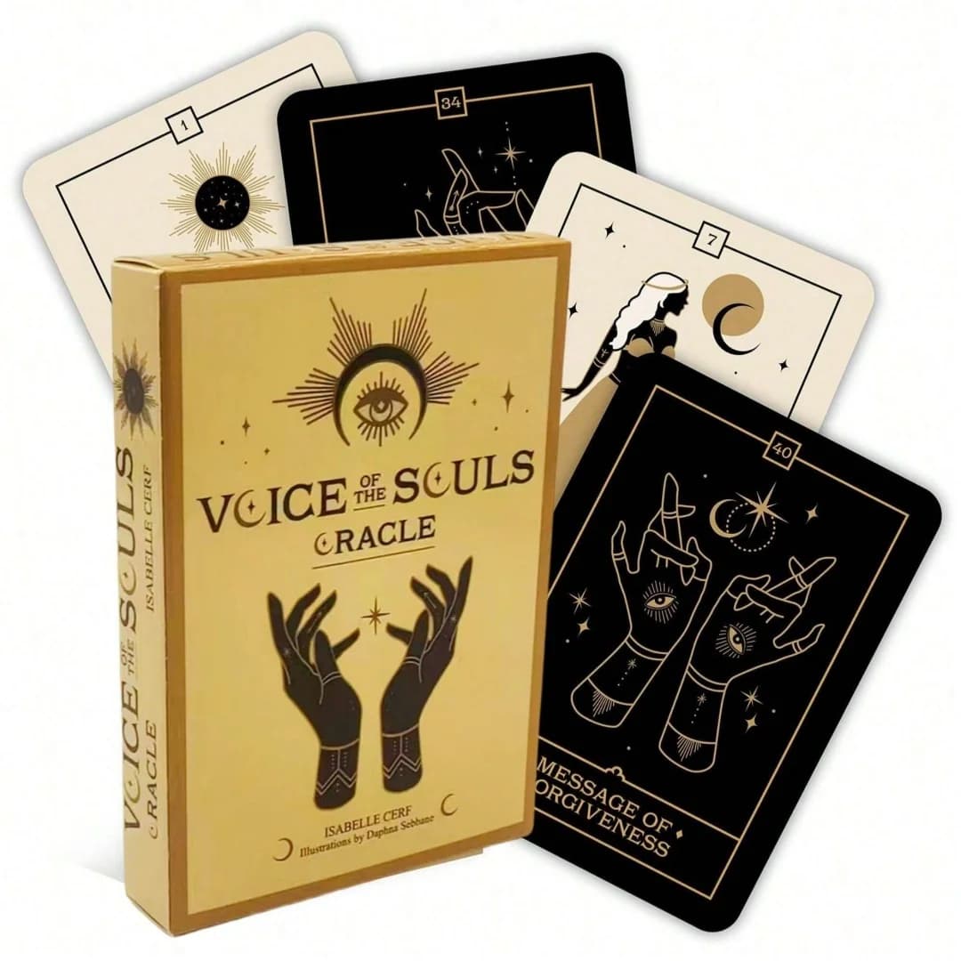 Carte Oracle Soul Voice - Carte Divinazione Guida Soul, Divinazione dei Tarocchi, Giochi di carte, Giochi da tavolo, Giochi da tavolo, Giochi interattivi, Adatto per giocare con amici e familiari.