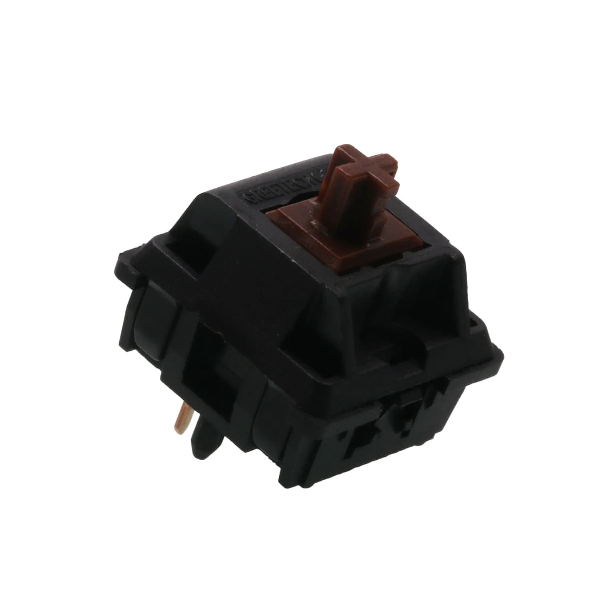 Interruttori tattili Greetech OG marroni - Stelo POM HotSwap a 5 pin pre-lubrificato da 45 g per tastiere meccaniche MX, attuazione lineare liscia ​