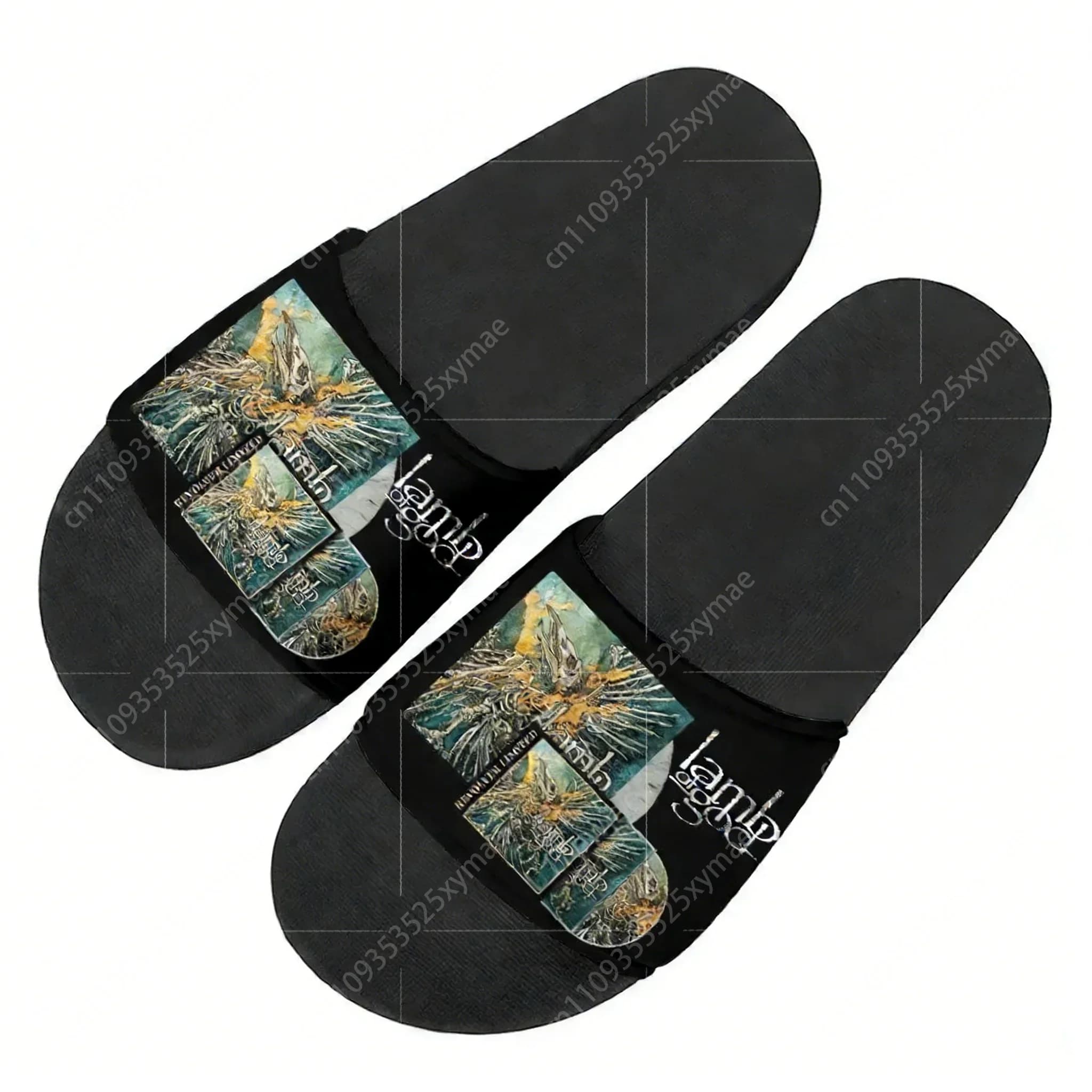 Ciabatte Lamb of God Heavy Mental Band, Scarpe Casual da Casa e Esterno, Sandali da Spiaggia e Piscina per Uomo, Donna e Adolescente, Ciabatte Estive