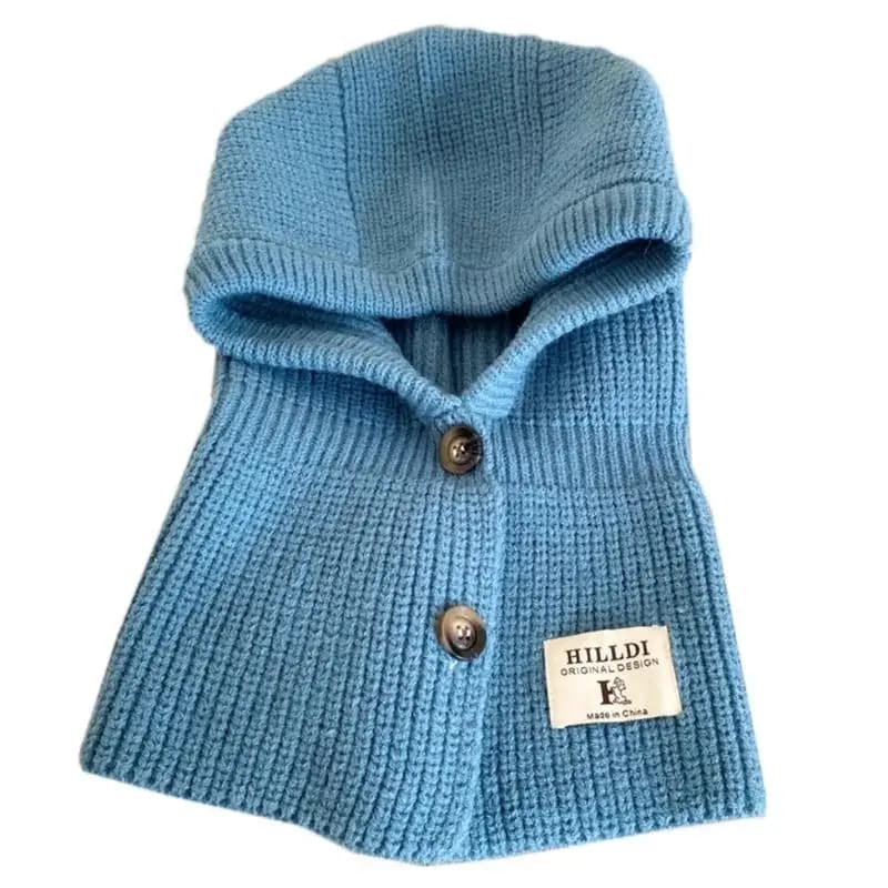 39BD Hoodie scarf Single piece Berretto knitted brace Winter knitted brace