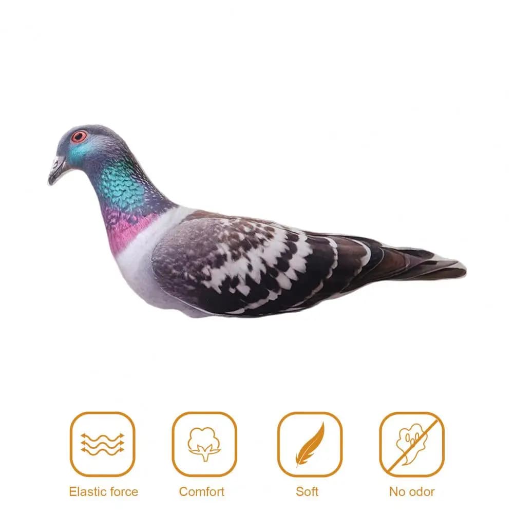 Realistico peluche piccione peluche morbido cuscino farcito realistico anatra oca pollo regalo per bambini decorazioni per la casa morbido peluche