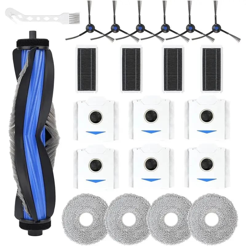 A006-Accessories For ECOVACS DEEBOT N30 Omni/ N30 PRO OMNI Robot Vacuum, Replacement Parts Main Side Brush Filter Mop Bags