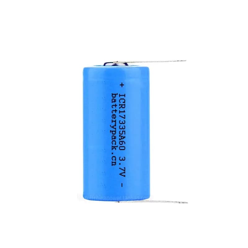 ICR17335A60 Batteria al litio ricaricabile per spazzolino elettrico da 3,7 V con piedino per saldatura