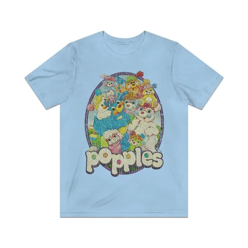 Vintage Men's T-shirt Popples Friendship Crew 1986
