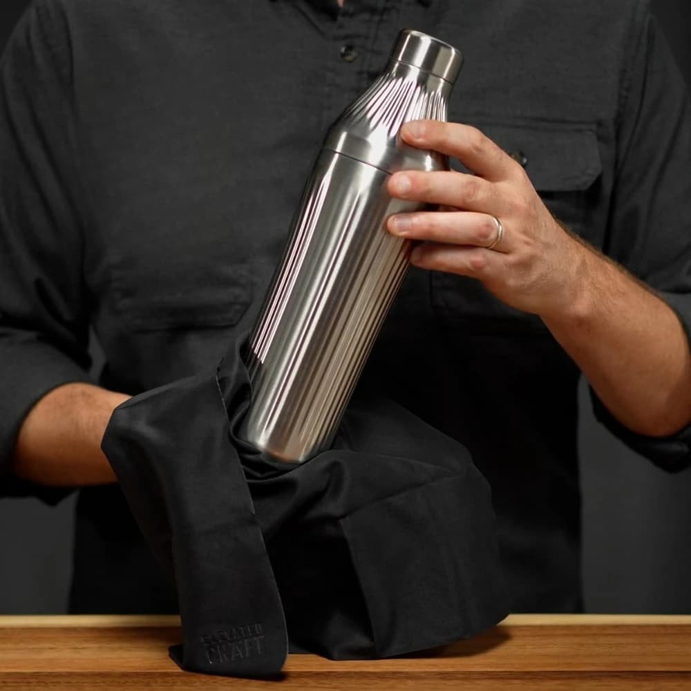 Set Shaker per Cocktail in Acciaio Inox con Isolamento Sottovuoto e Filtro, 28 oz, Include Misurino e Lucidatore
