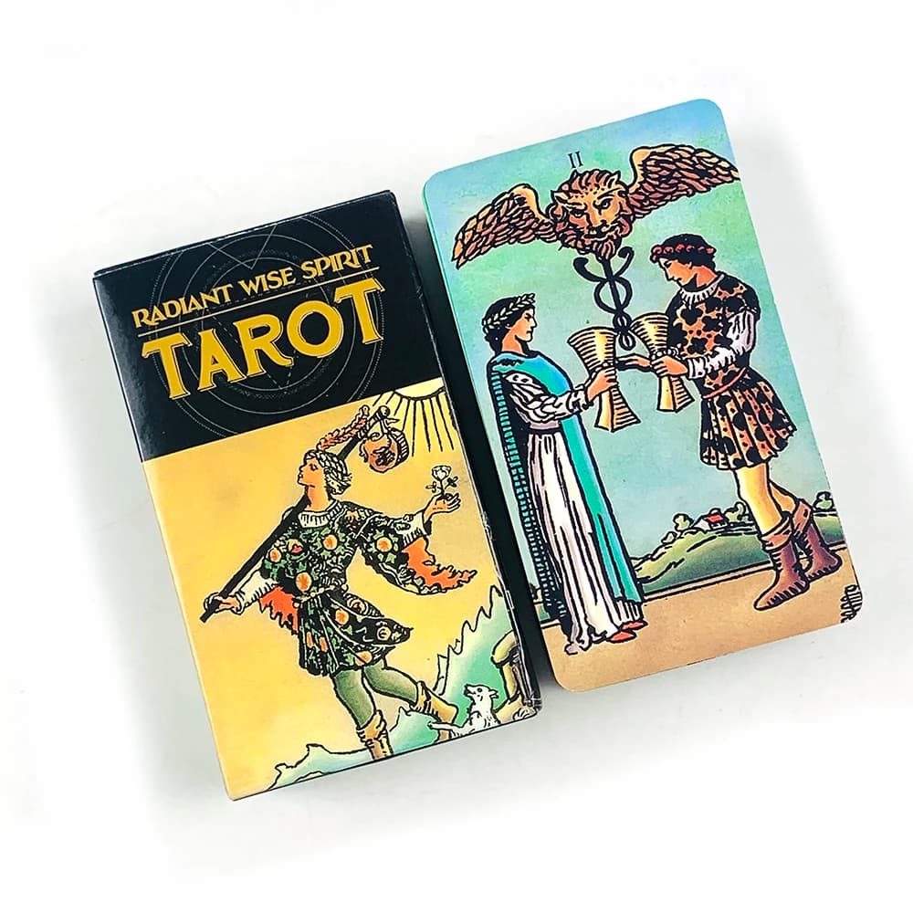 Carte dei Tarocchi Radiant Wise Spirit, versione inglese, gioco da tavolo, ideale per principianti, divinazione, meditazione e giochi di società