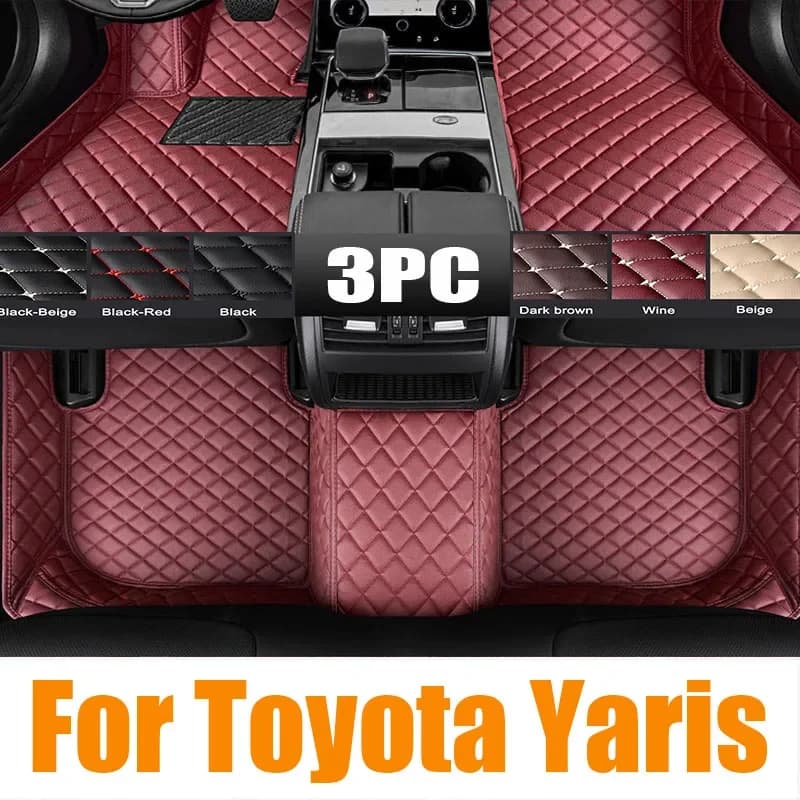 Tappetino per auto per Toyota Yaris Belta Vios Limo XP90 2007 ~ 2012 Piede impermeabile TPE Liner Tappeto Pad Copertura personalizzata Tappeto Accessori