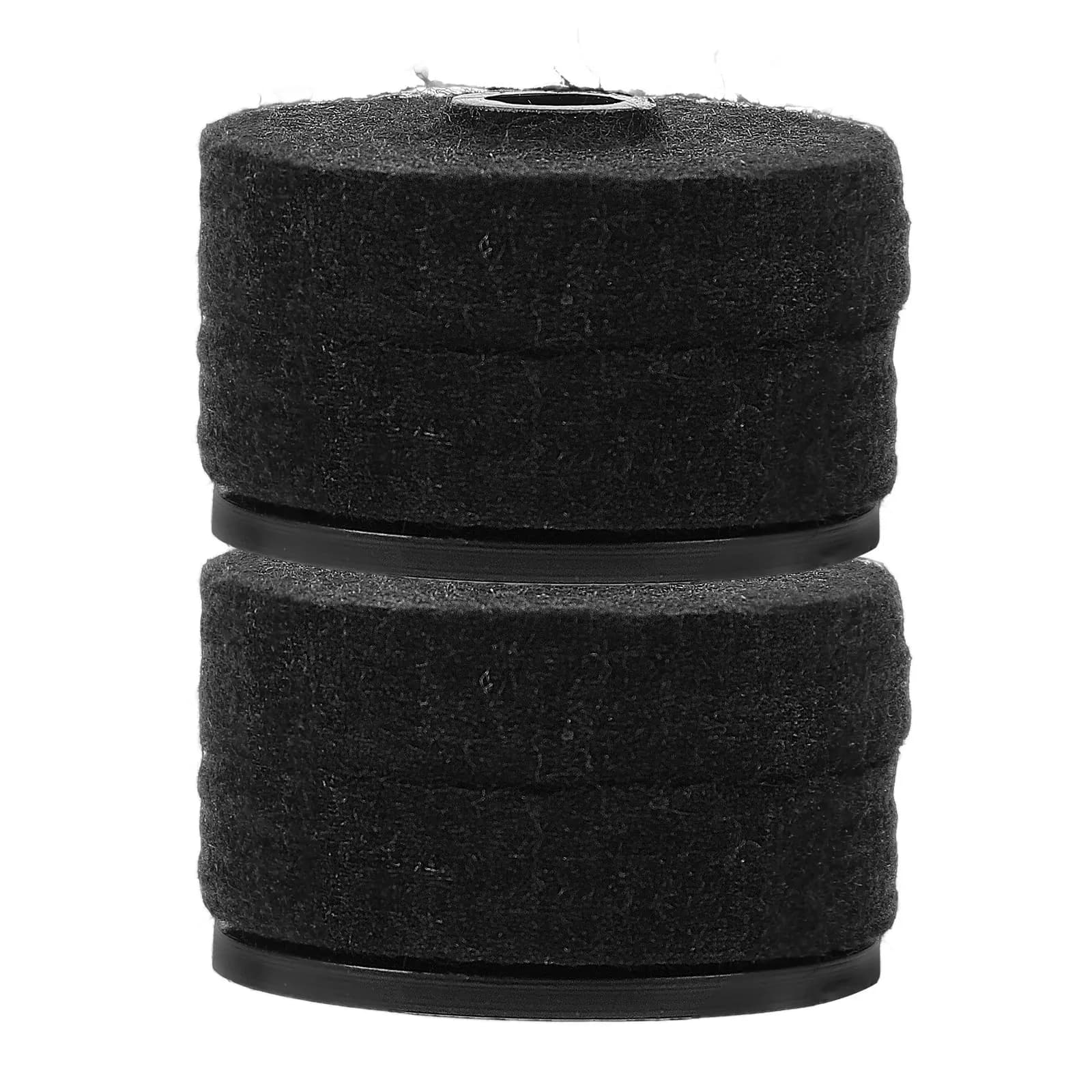 2Sets Cymbal Replacement Felt Pads Plastic Sleeves for Drum Stand Protective Drum Accessories Long Short Sleeves