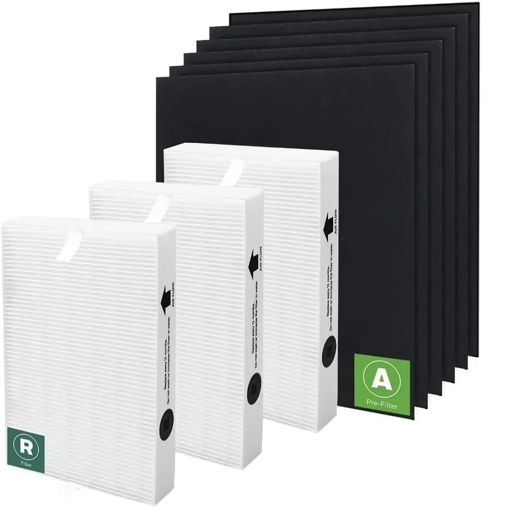 Confezione da 3 filtri HEPA HPA300 con prefiltro a carbone attivo da 6 pezzi compatibile con Honeywell HPA300, HPA304, HPA5300, HPA 8350