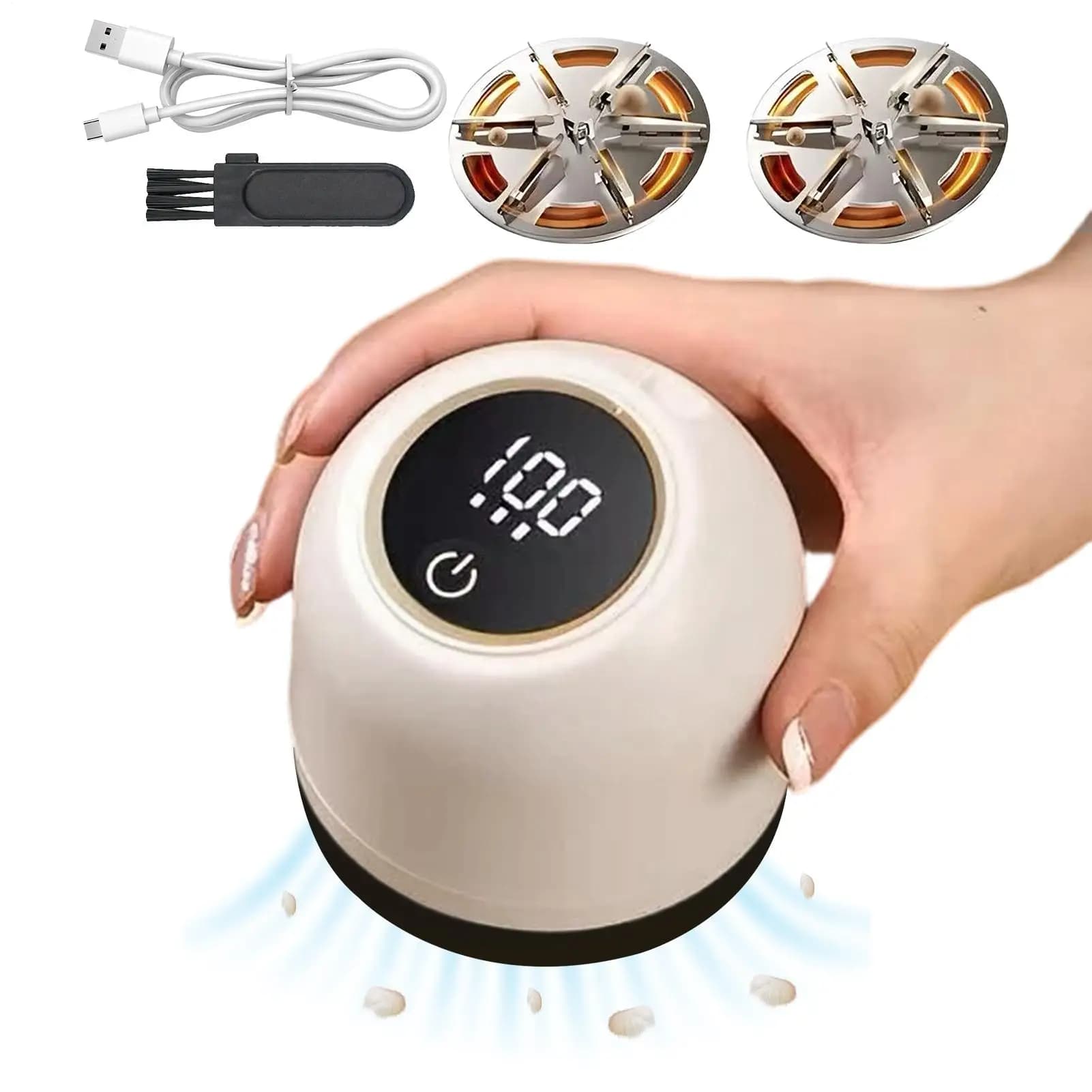 Lint Remover for Clothing LED Digital Electric Pellet Fluff Remover USB Rechargeable Fuzz Fabric Shaver Sweater Dropshipping